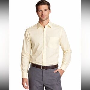 Stafford Essentials Yellow Dress Shirt — Size 16